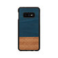 MAN&WOOD SmartPhone case Galaxy S10e denim black cena un informācija | Telefonu vāciņi, maciņi | 220.lv