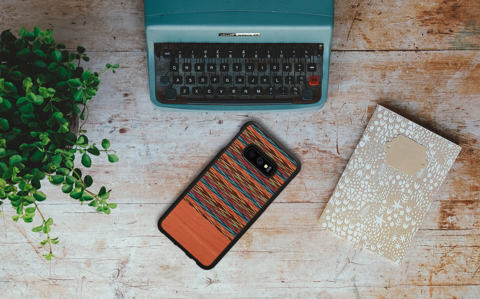 MAN&WOOD SmartPhone case Galaxy S10e browny check black цена и информация | Telefonu vāciņi, maciņi | 220.lv