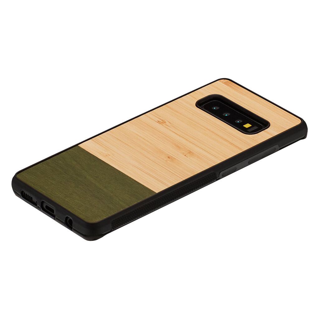 MAN&WOOD SmartPhone case Galaxy S10 Plus bamboo forest black cena un informācija | Telefonu vāciņi, maciņi | 220.lv