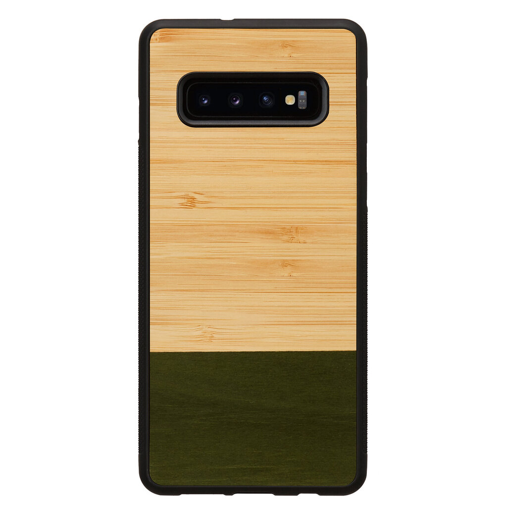 MAN&WOOD SmartPhone case Galaxy S10 Plus bamboo forest black cena un informācija | Telefonu vāciņi, maciņi | 220.lv