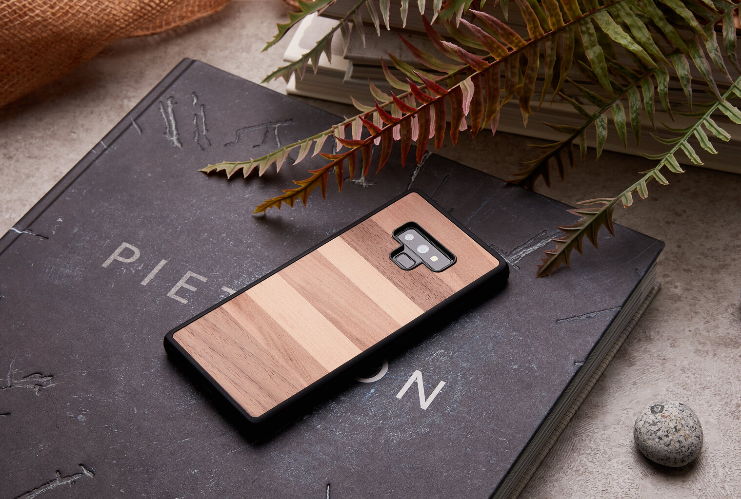 MAN&WOOD SmartPhone case Galaxy Note 9 sabbia black cena un informācija | Telefonu vāciņi, maciņi | 220.lv