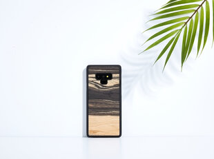 MAN&WOOD SmartPhone case Galaxy Note 9 white ebony black cena un informācija | Telefonu vāciņi, maciņi | 220.lv