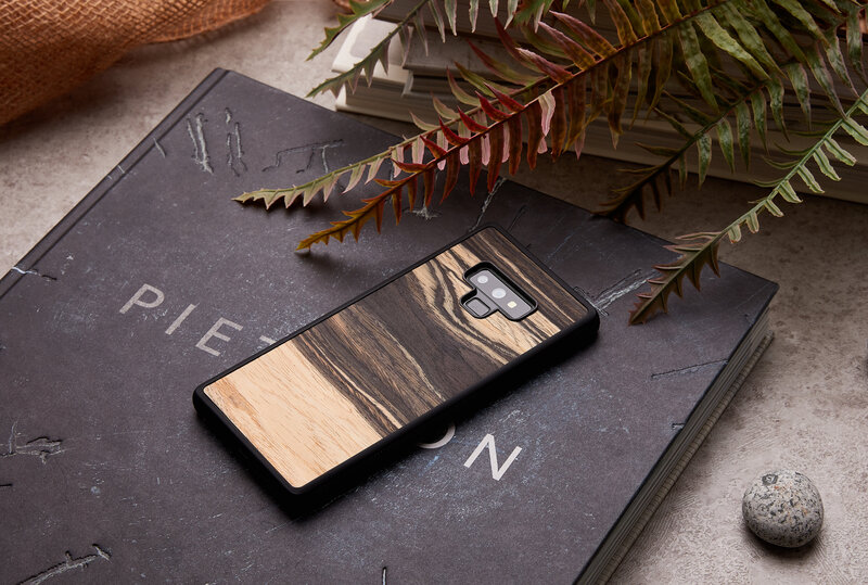 MAN&WOOD SmartPhone case Galaxy Note 9 white ebony black lētāk