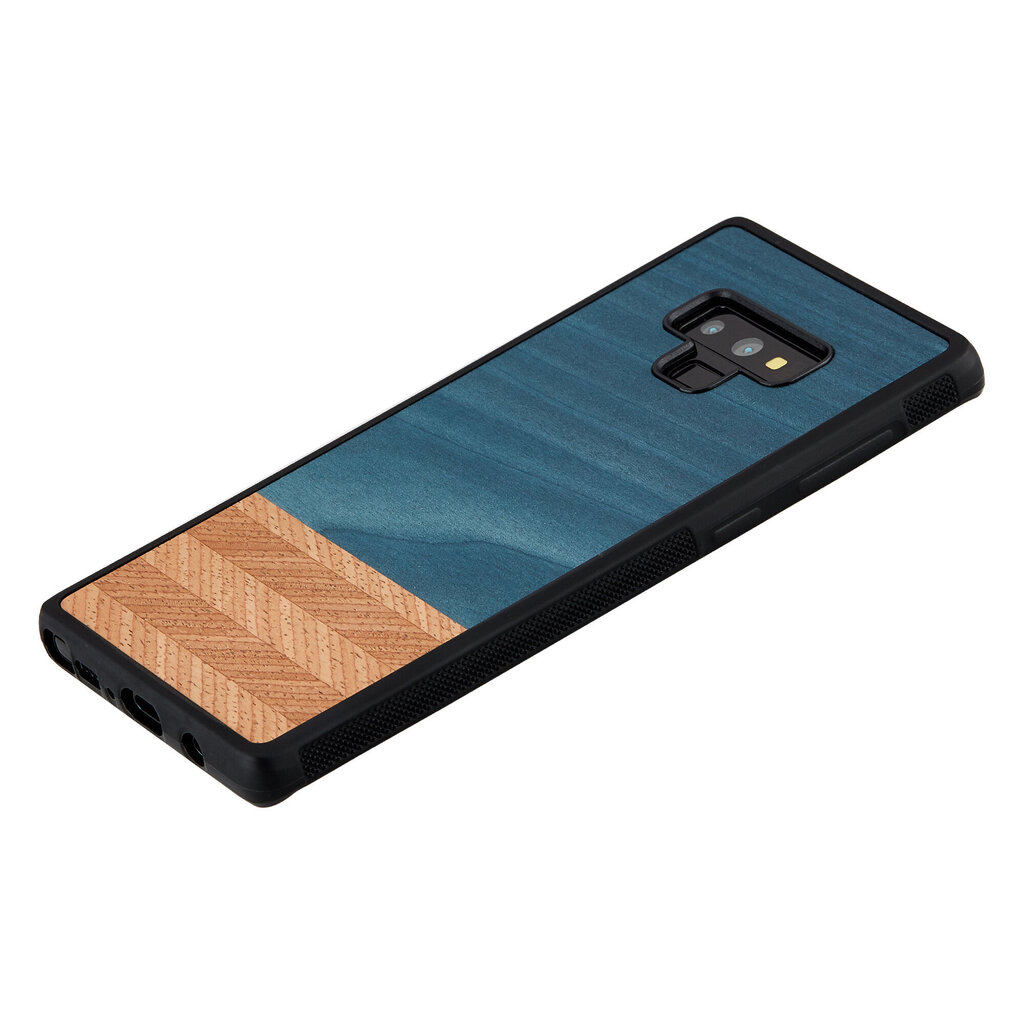 MAN&WOOD SmartPhone case Galaxy Note 9 denim black cena un informācija | Telefonu vāciņi, maciņi | 220.lv