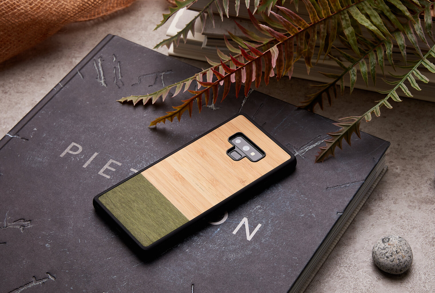 MAN&WOOD SmartPhone case Galaxy Note 9 bamboo forest black cena un informācija | Telefonu vāciņi, maciņi | 220.lv