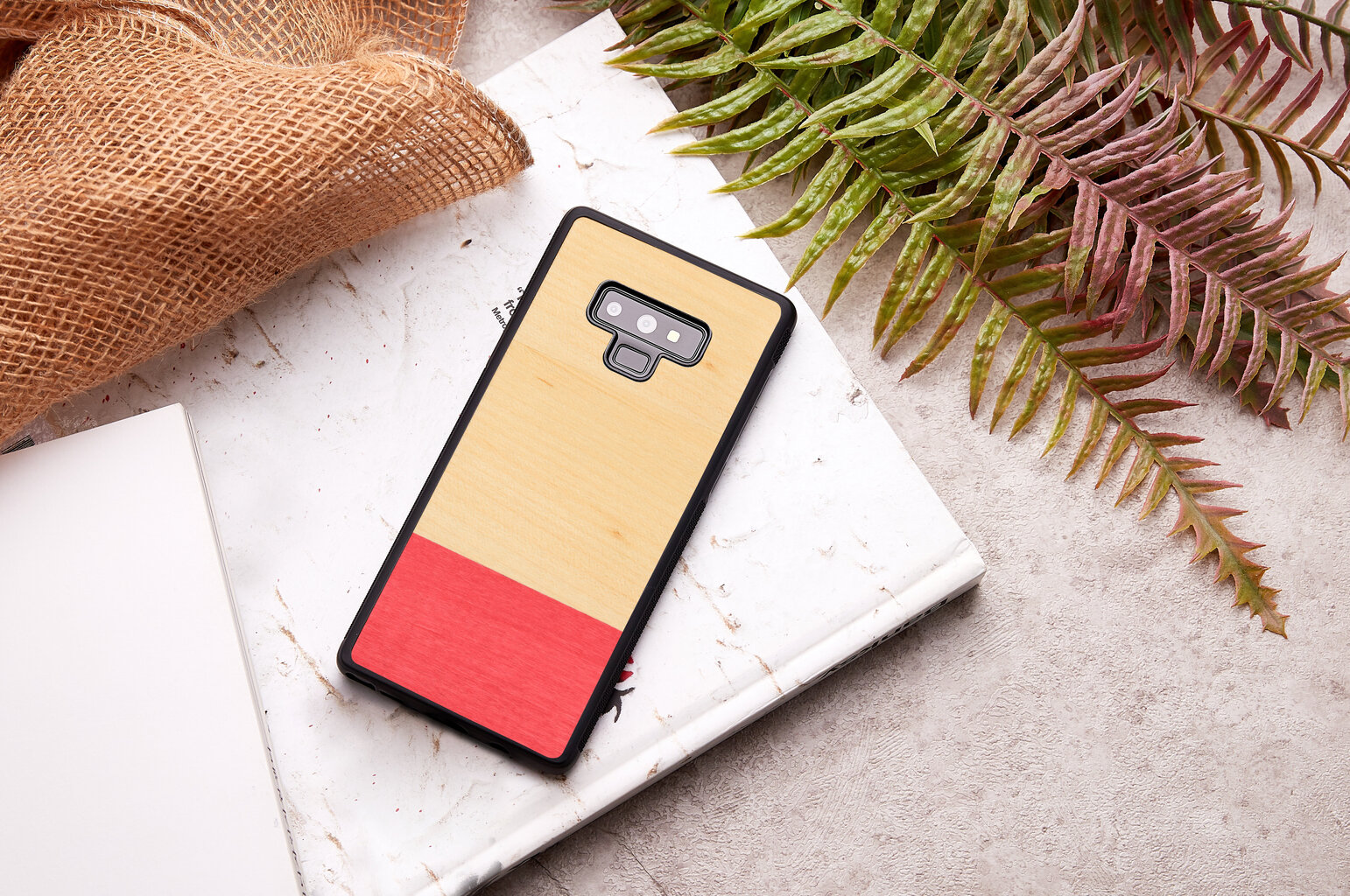 MAN&WOOD SmartPhone case Galaxy Note 9 miss match black cena un informācija | Telefonu vāciņi, maciņi | 220.lv