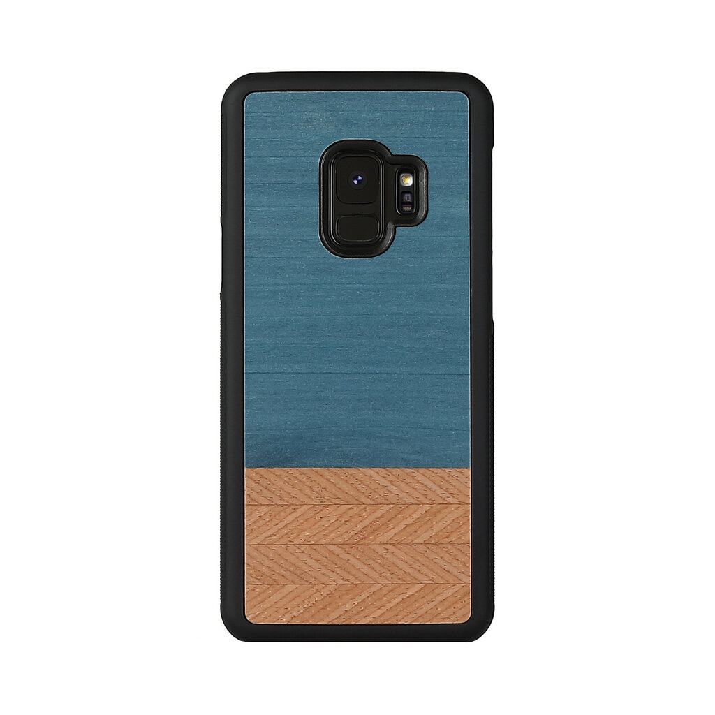 MAN&WOOD SmartPhone case Galaxy S9 denim black цена и информация | Telefonu vāciņi, maciņi | 220.lv