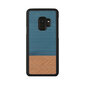 MAN&WOOD SmartPhone case Galaxy S9 denim black cena un informācija | Telefonu vāciņi, maciņi | 220.lv