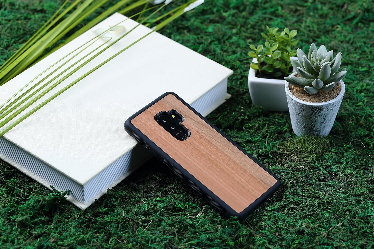 MAN&WOOD SmartPhone case Galaxy S9 Plus cappuccino black цена и информация | Telefonu vāciņi, maciņi | 220.lv