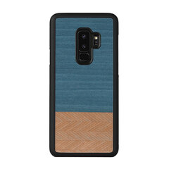 MAN&WOOD SmartPhone case Galaxy S9 Plus denim black cena un informācija | Telefonu vāciņi, maciņi | 220.lv