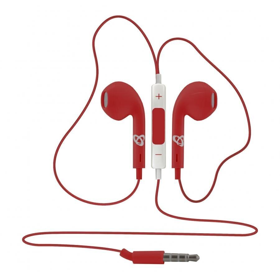 Sbox iN ear Stereo Earphones iEP-204R red cena un informācija | Austiņas | 220.lv