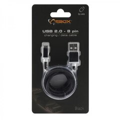 Sbox USB 2.0 8 Pin IPH7-B - Black cena un informācija | Savienotājkabeļi | 220.lv