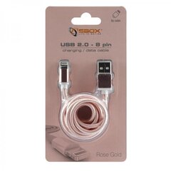 Sbox USB 2.0 8 Pin IPH7-RG - Rose Gold cena un informācija | Savienotājkabeļi | 220.lv