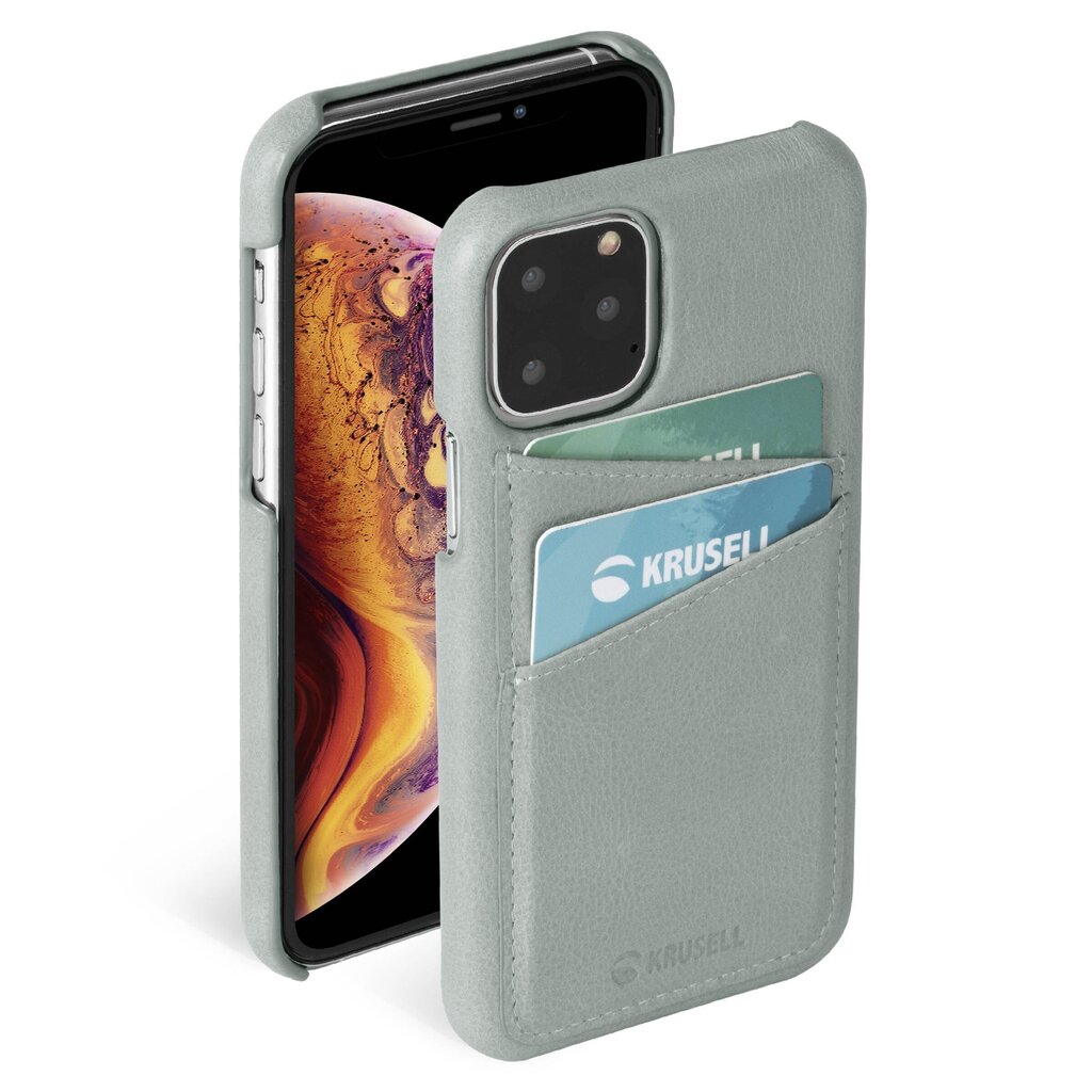 Krusell Sunne CardCover Apple iPhone 11 Pro vintage grey cena un informācija | Telefonu vāciņi, maciņi | 220.lv