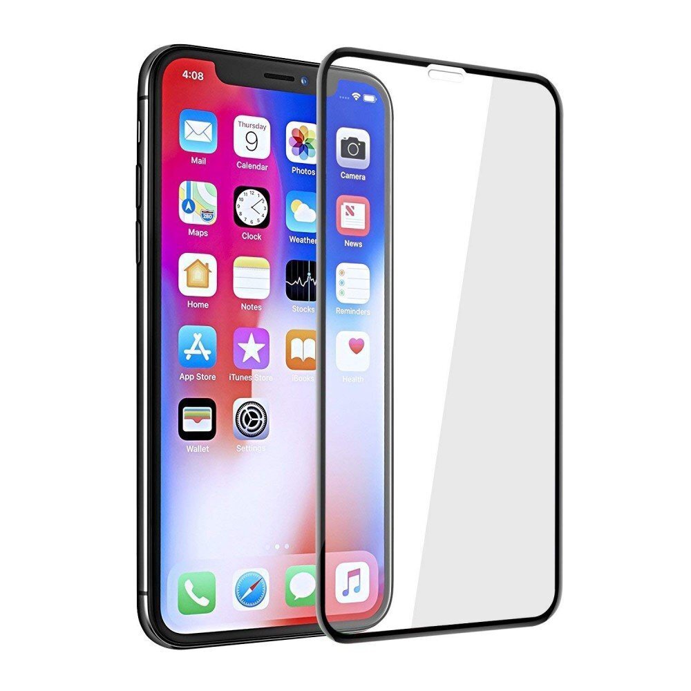 Devia Real 3D Tempered Glass Aizsargstikls Pilnam Ekrānam Apple iPhone X / XS Melns цена и информация | Ekrāna aizsargstikli | 220.lv