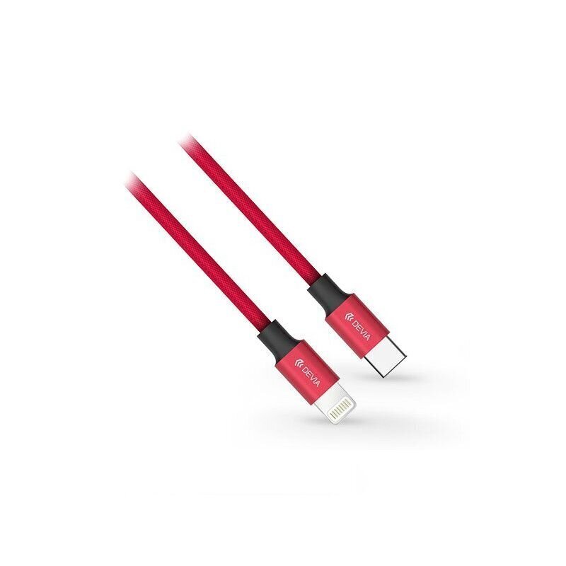 Devia Pheez series USB-C TO Lightning cable 1M - Red cena un informācija | Savienotājkabeļi | 220.lv