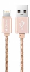 Devia Fashion Series Cable for Lightning (MFi, 2.4A 1.2M) - Rose Gold cena un informācija | Savienotājkabeļi | 220.lv