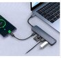 Parveidotājs Leopard C tips uz USB3.0 * 3 + PD + karu lasitajs 5 viena HUB peleks цена и информация | Adapteri un USB centrmezgli | 220.lv