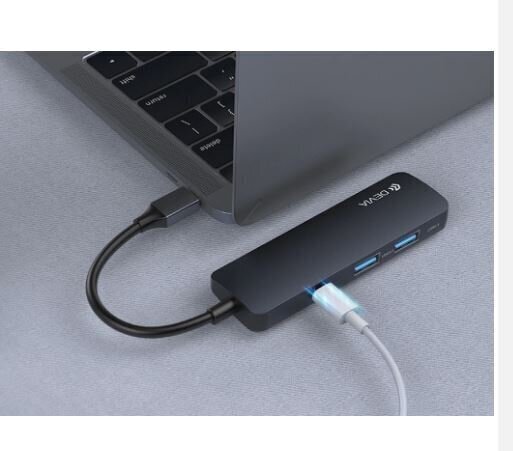 Adapteris Leopard C tipa HDMI uz USB3.0 * 2 + PD 4 viena HUB peleks cena un informācija | Adapteri un USB centrmezgli | 220.lv