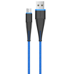 Devia Fish 1. sērijas kabelis Micro USB (5V 2.4A,1.5M) zils cena un informācija | Savienotājkabeļi | 220.lv