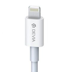 <p>USB кабель Devia Smart PD Type-C to Lightning 1.0м 20W 3A, белый</p>
 цена и информация | Кабели для телефонов | 220.lv