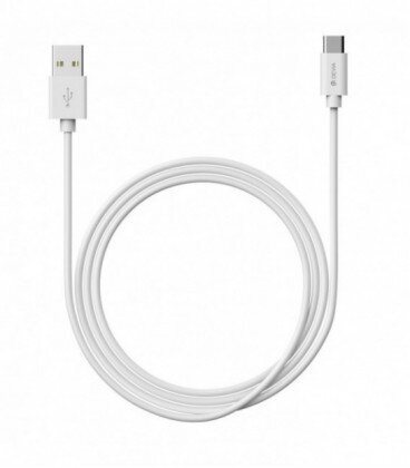 USB C USB kabelis Devia Kintone Type-C 1.0m balts cena | 220.lv