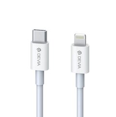 Devia Smart Series PD Cable for Tyep-C to Lightning (MFI) 18W white цена и информация | Кабели для телефонов | 220.lv