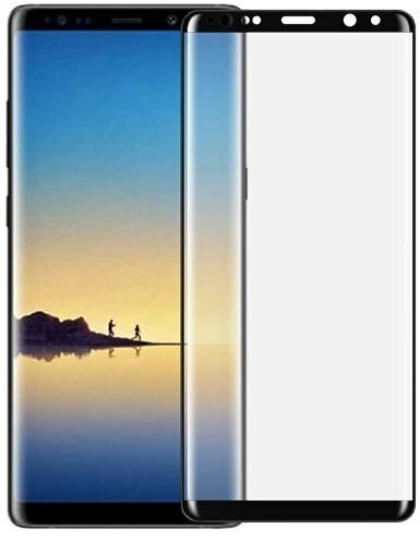 Devia 3D izliekts rūdīts stikls bezšuvju pilna ekrāna aizsargs Samsung Galaxy Note 8, melns цена и информация | Ekrāna aizsargstikli | 220.lv