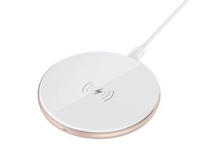 Devia Comet series ultra-slim wireless charger - White цена и информация | Зарядные устройства для телефонов | 220.lv