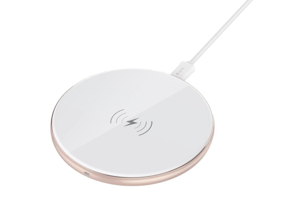 Devia Comet series ultra-slim wireless charger - White цена и информация | Lādētāji un adapteri | 220.lv