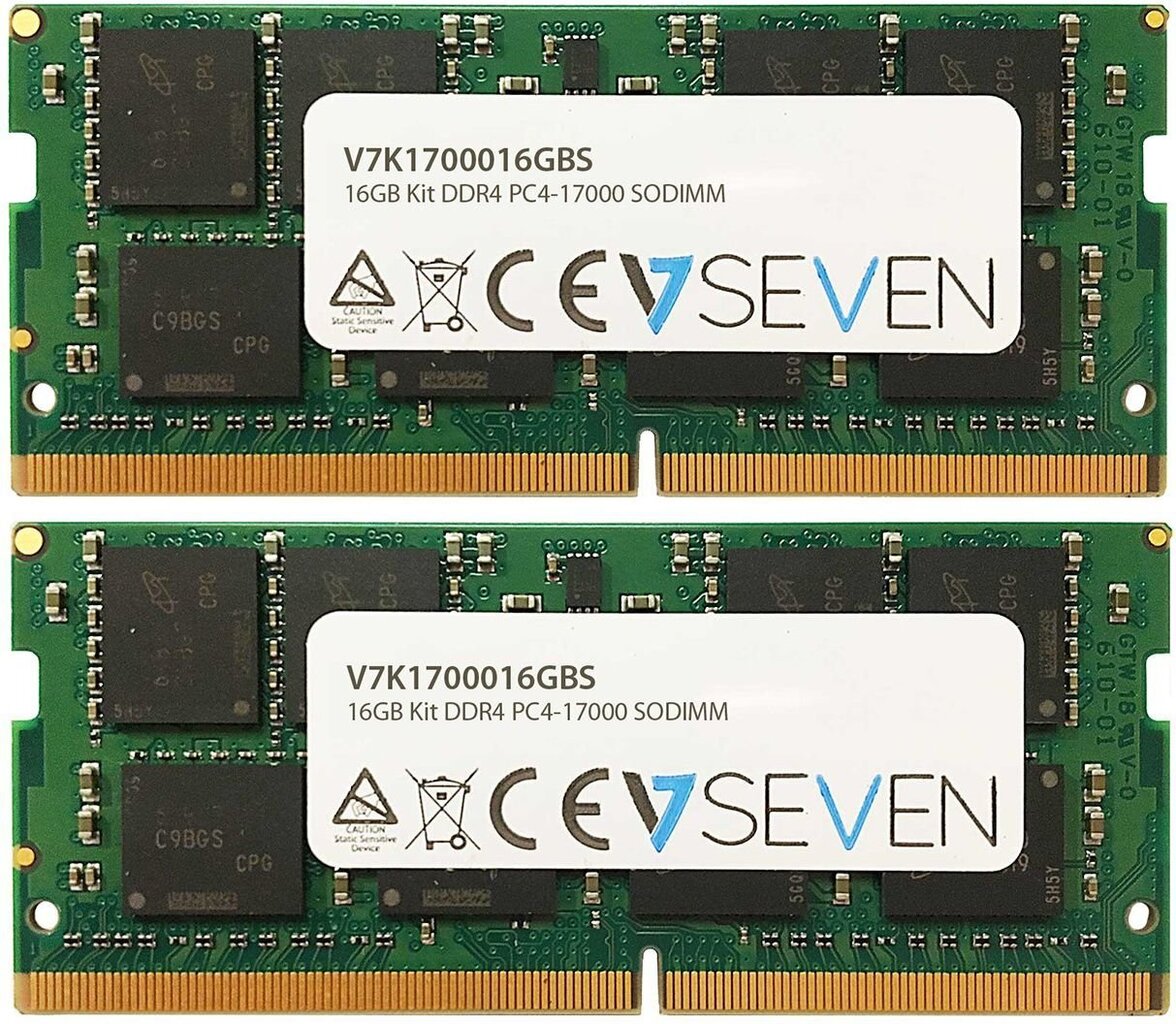 V7 DDR4 2x8GB, 2133MHz, CL15 (V7K1700016GBS) cena un informācija | Operatīvā atmiņa (RAM) | 220.lv