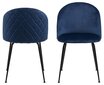 2-u krēslu komplekts Louise, zils cena un informācija | Virtuves un ēdamistabas krēsli | 220.lv