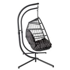 Стоящее подвесное кресло Yoyo Double, серое цена и информация | Dārza krēsli | 220.lv
