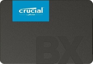 SSD|CRUCIAL|BX500|2TB|SATA 3.0|Write speed 500 MBytes/sec|Read speed 540 MBytes/sec|2,5"|TBW 720 TB|MTBF 1500000 hours|CT2000BX500SSD1 cena un informācija | Iekšējie cietie diski (HDD, SSD, Hybrid) | 220.lv