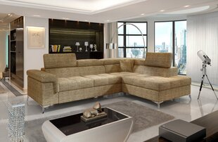 Stūra dīvāns Eridano, smilškrāsā cena un informācija | Stūra dīvāni | 220.lv