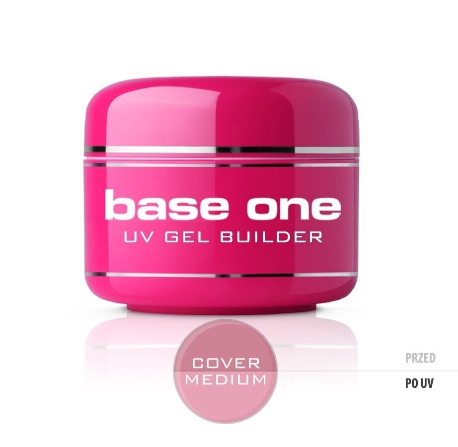 Bāzes gels nagiem Silcare Base One 50 g, Cover Medium cena un informācija | Nagu lakas, stiprinātāji | 220.lv