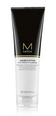 Matu šampūns un kondicionieris vīriešiem Paul Mitchell Mitch Double Hitter 2-in-1 250 ml cena un informācija | Šampūni | 220.lv