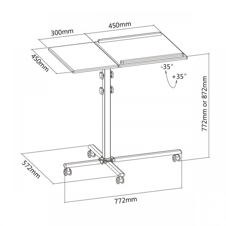 Sbox PFS-2 Projector Floor Stand cena un informācija | Projektoru piederumi | 220.lv