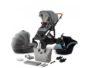 Универсальная детская коляска Kinderkraft Prime 3in1, Grey цена и информация | Коляски | 220.lv