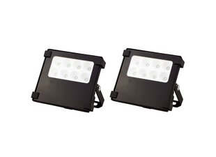 Bousval Électrique™ LED "Slim" sērijas prožektors 10W, 105 lm/w, 4500K, Melns (komplekts 2gb) цена и информация | Уличное освещение | 220.lv