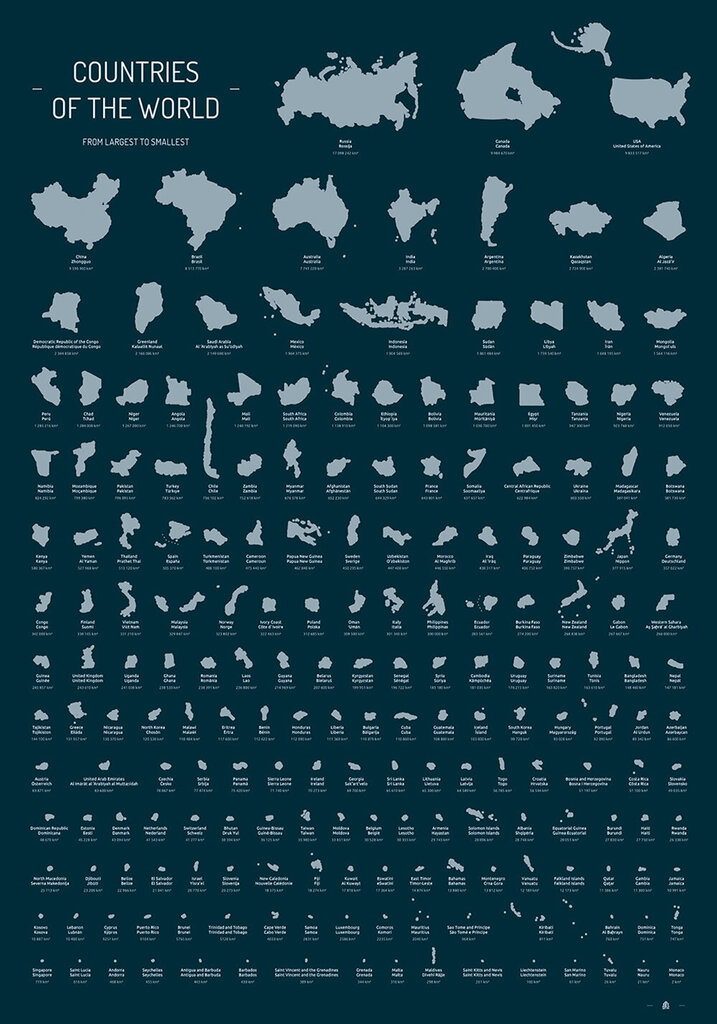 Skrāpēšanas plakāts "Countries of the World" cena un informācija | Pasaules kartes | 220.lv