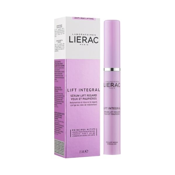 Acu kontūru un plakstiņu serums Lierac Lift Integral, 15 ml cena un informācija | Acu krēmi, serumi | 220.lv