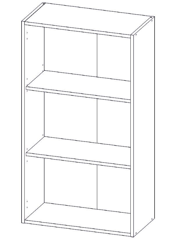 Sienas skapītis Lupus Bella Mini 1D 40 cm, pelēks цена и информация | Virtuves skapīši | 220.lv