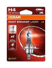 Automobilinė лампочка Osram Night Breaker Laser (Next Generation) H4, 1 шт. цена и информация | Автомобильные лампочки | 220.lv