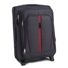 Большой чемодан на 2 колесиках Wings Buzzard, темно-серый цена и информация | Чемоданы, дорожные сумки | 220.lv