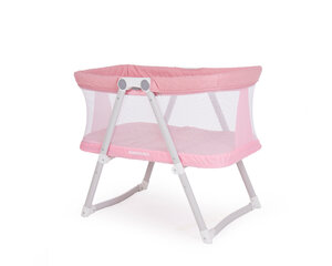Манеж - детская кроватка Kikkaboo Mom and Me, Pink Melange цена и информация | Манежи для детей | 220.lv