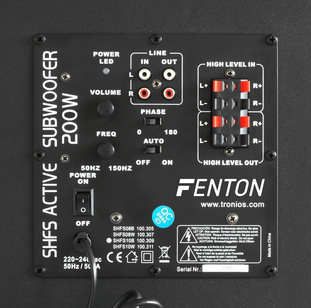 Fenton SHFS10B cena un informācija | Mājas akustika, Sound Bar sistēmas | 220.lv