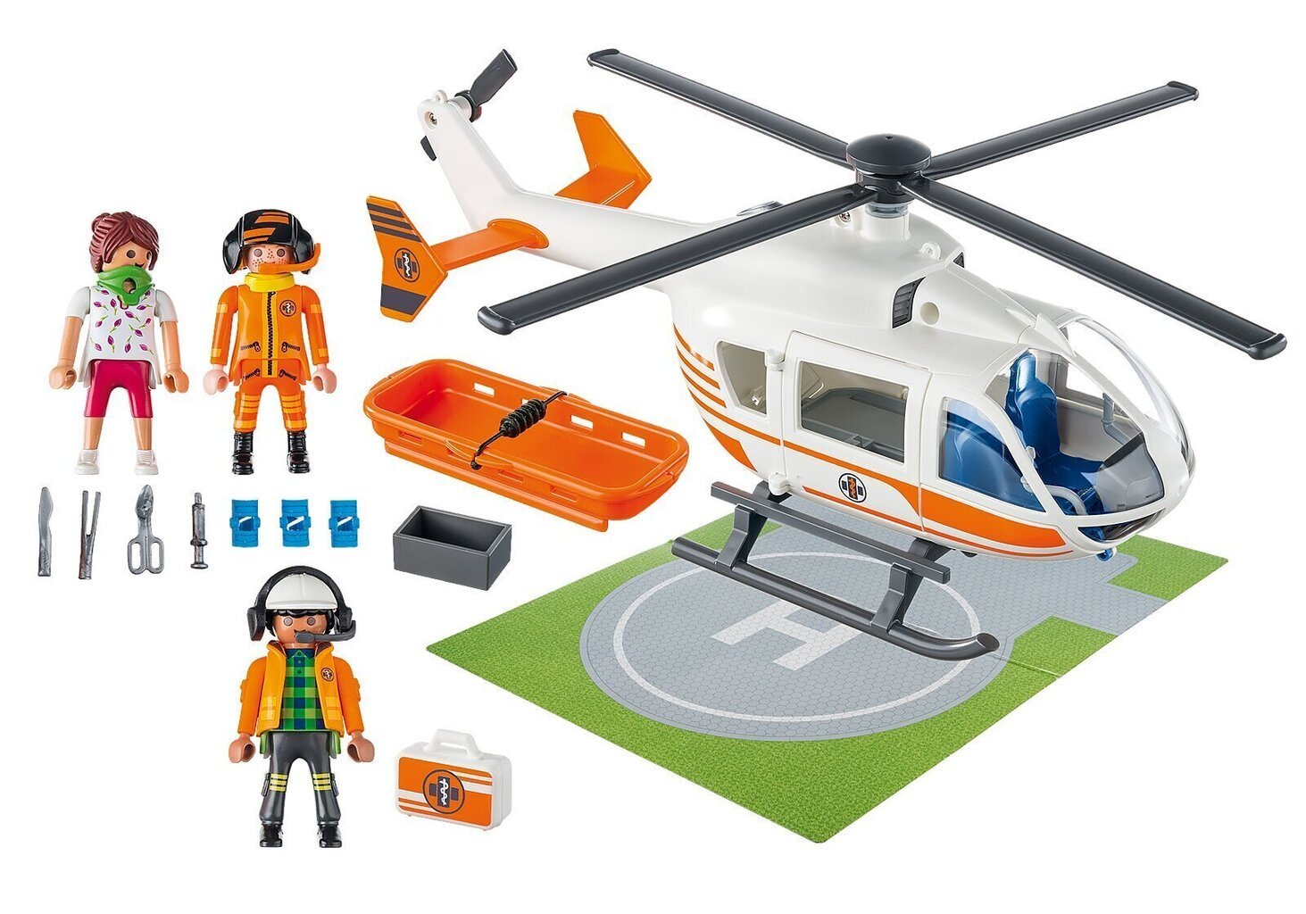 70048 PLAYMOBIL® City Life, Ātrās palīdzības helikopters cena un informācija | Konstruktori | 220.lv