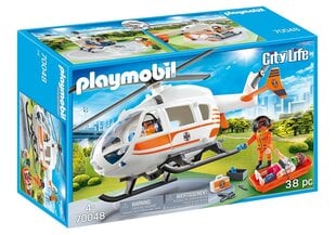 70048 PLAYMOBIL® City Life, вертолет скорой помощи цена и информация | Kонструкторы | 220.lv