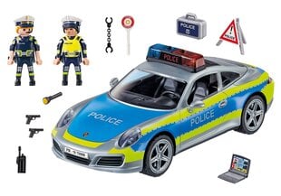 70066 PLAYMOBIL® Porshe Машина полиции 911 Carrera 4S цена и информация | Kонструкторы | 220.lv